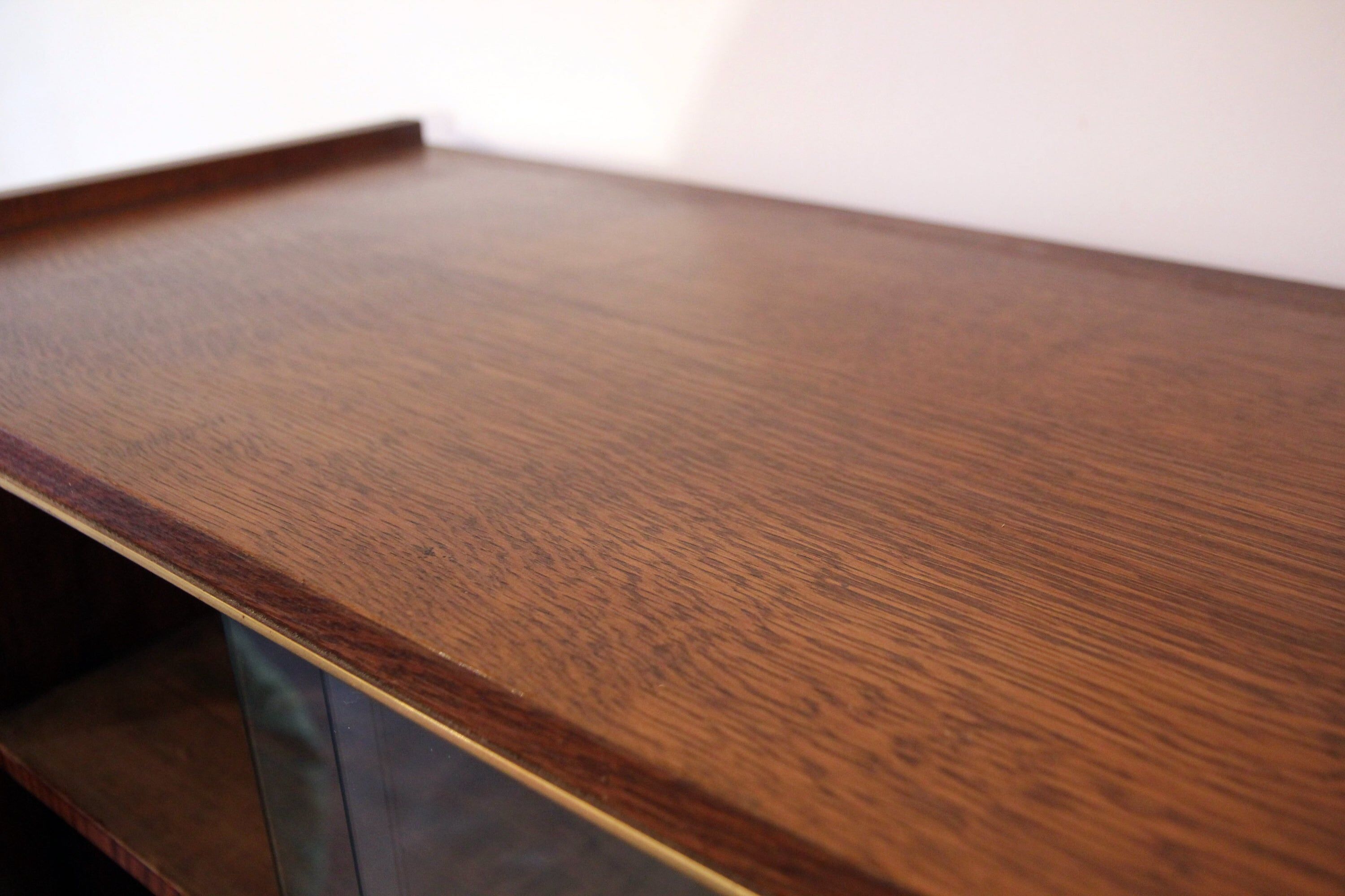 Vintage glass library furniture