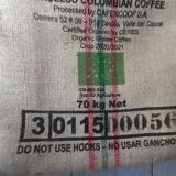 Coffee burlap bag colombia fabrica