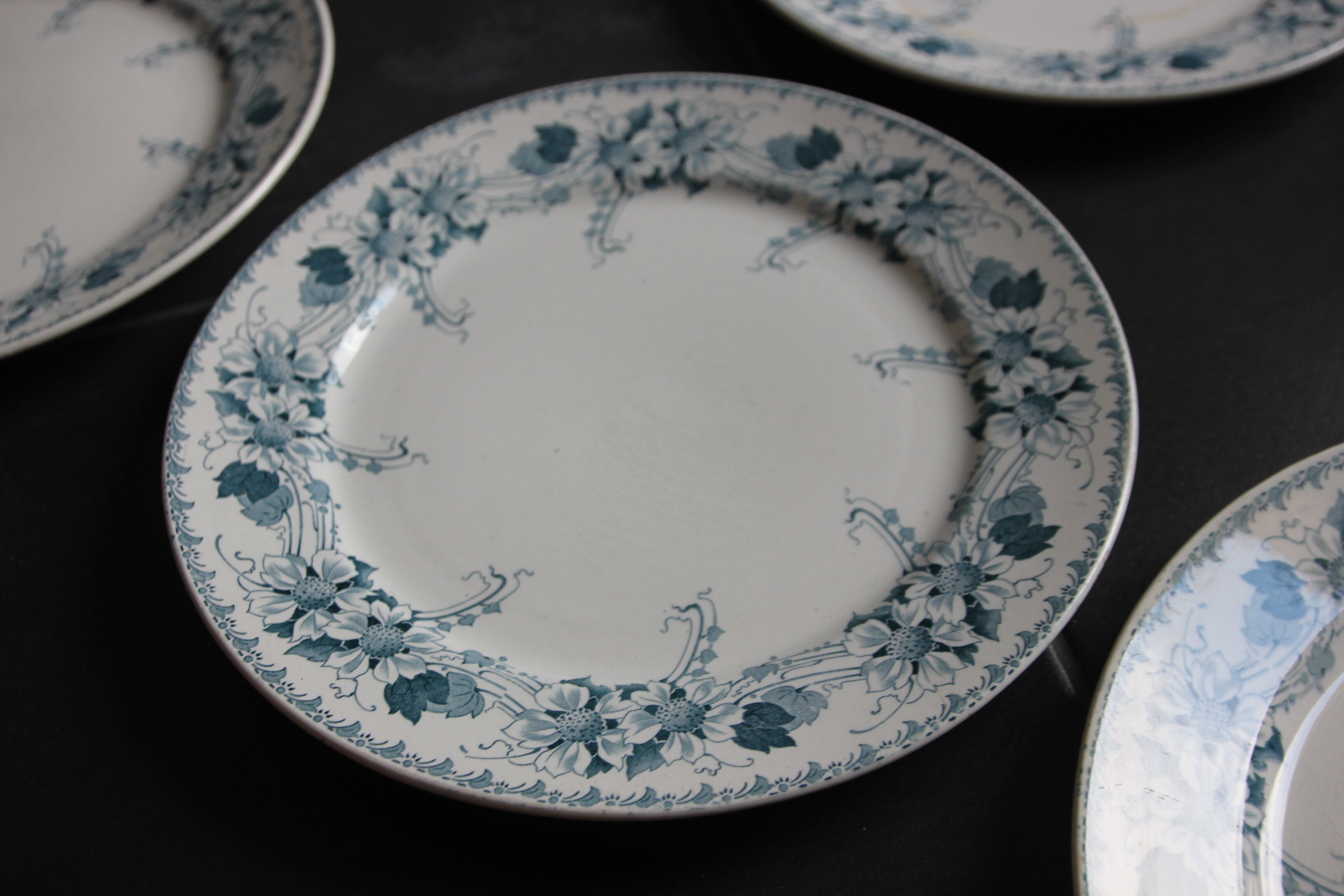 Lot de 6 assiettes terre de fer Lucien BFK