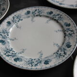 Set of 6 plates iron earth Lucien BFK