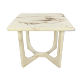 Table basse italienne marmorino du milieu du siècle, années 1950