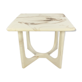 Table basse italienne marmorino du milieu du siècle, années 1950