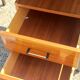 Desk of the 60s in mahogany base metal tubes 2 drawers