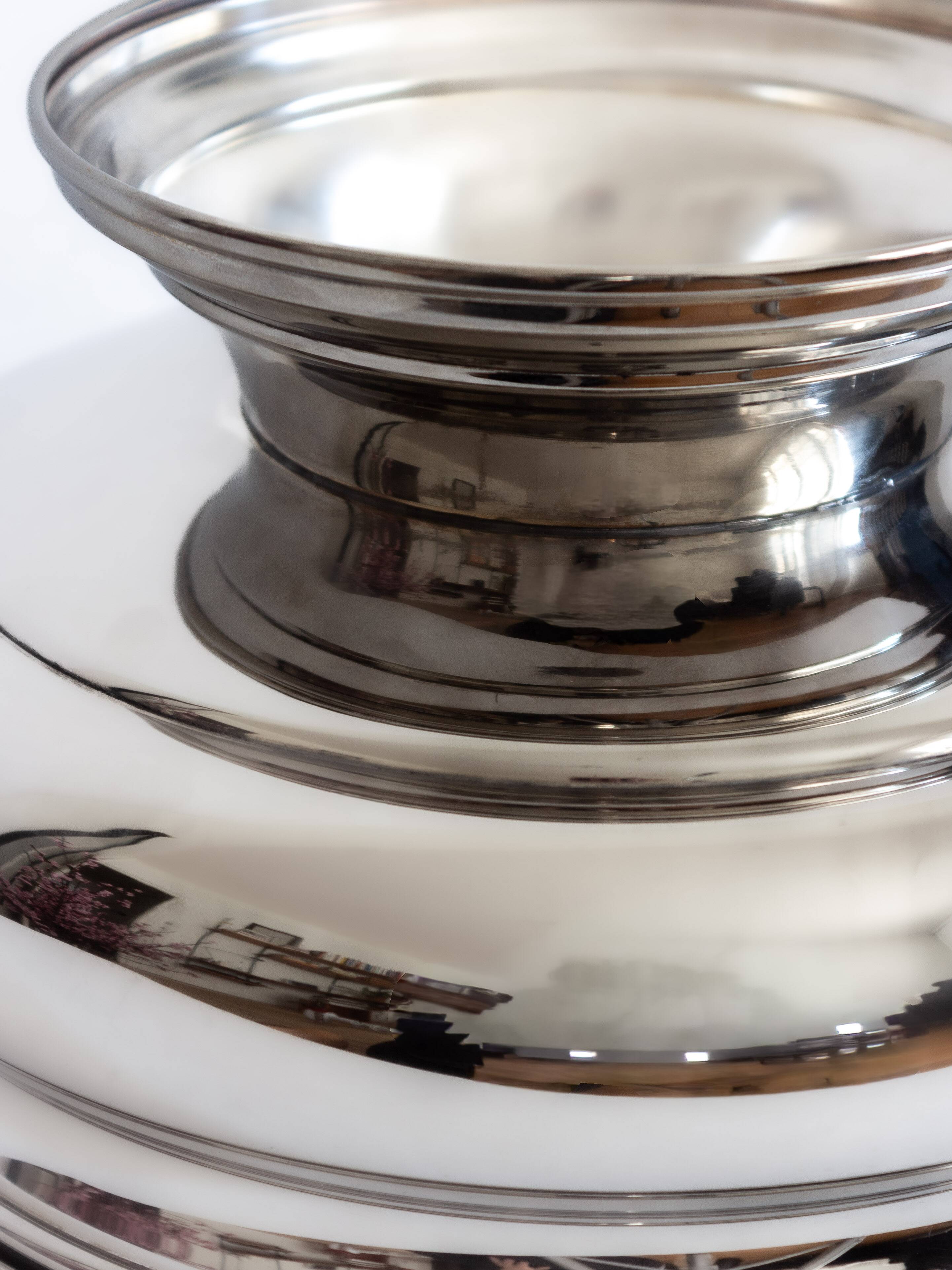 Vintage silver-plated champagne bowl – Italy, 1960s