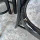Set of 6 vintage black dining chairs
