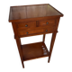 Antique Nightstand Entry Table Cherry Wood 3 Drawers Vintage #D995
