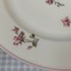 Series of 12 porcelain dessert plates decorated with flowers Bernardaud Limoges