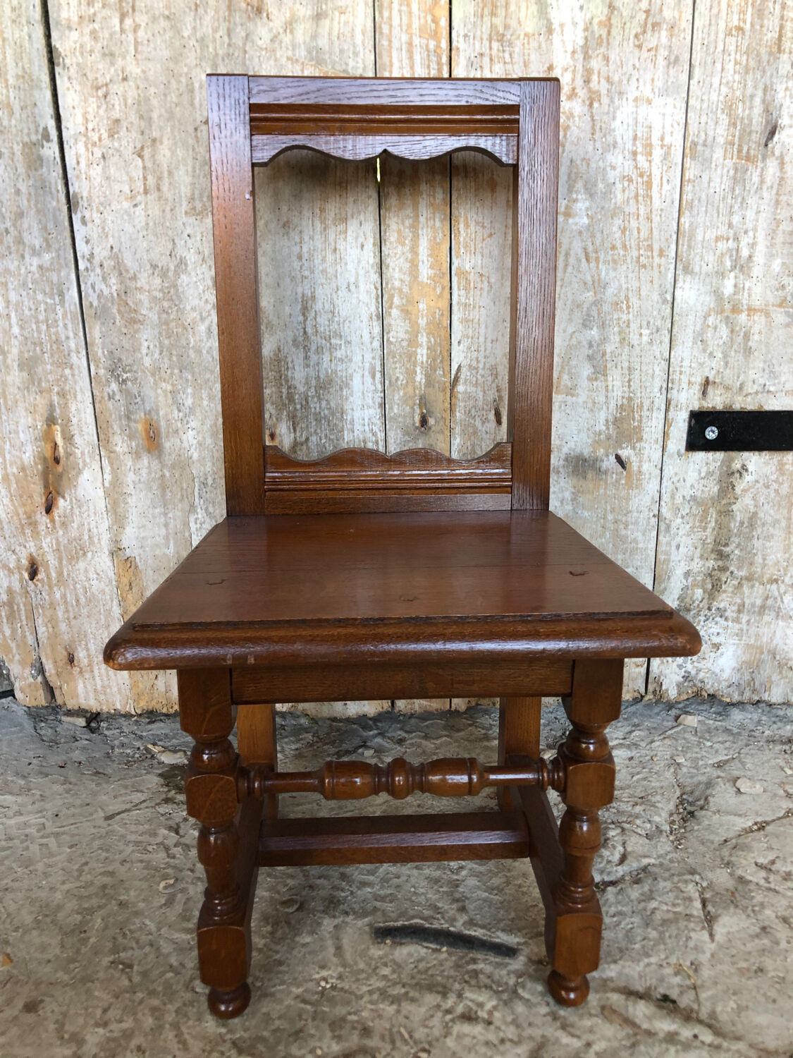 Ancienne chaise lorraine bébé enfant bois brut vintage