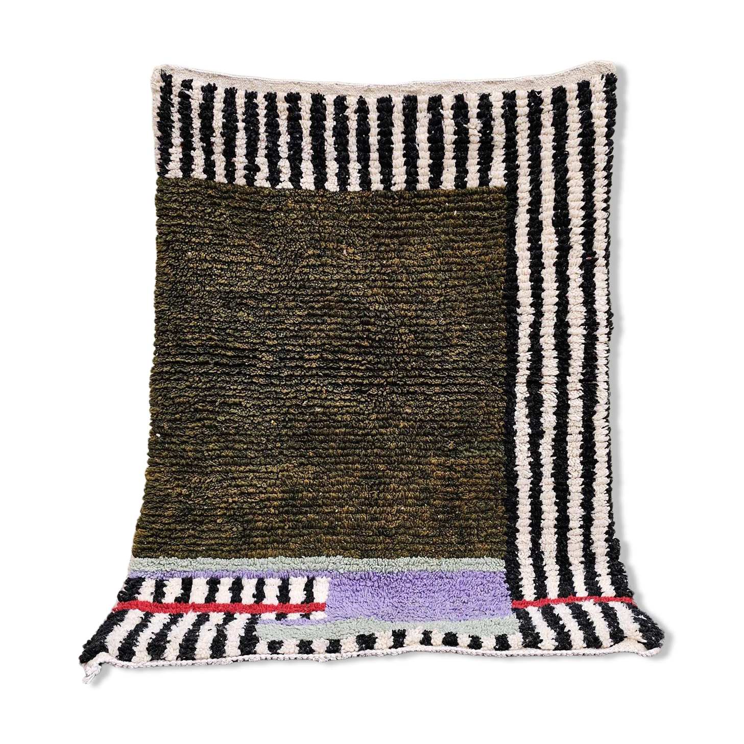 Tapis artisanal berbère fait main 2.5x1.5 m