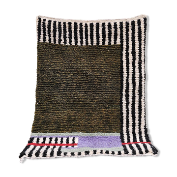 Tapis artisanal berbère fait main 2.5x1.5 m