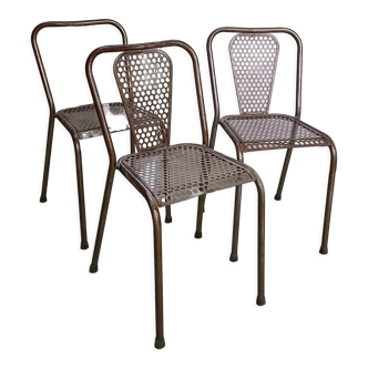 Trio de chaises René Malaval