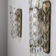 Pair of ÖIA Swedish Glass and Brass Wall Sconces 1960s