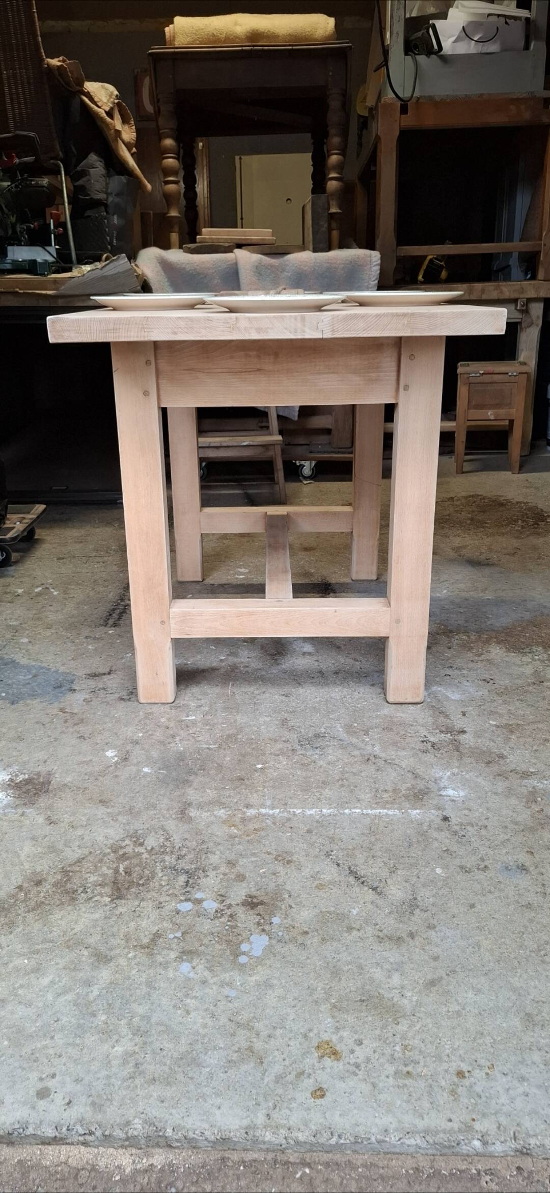 Small renovated farmhouse table