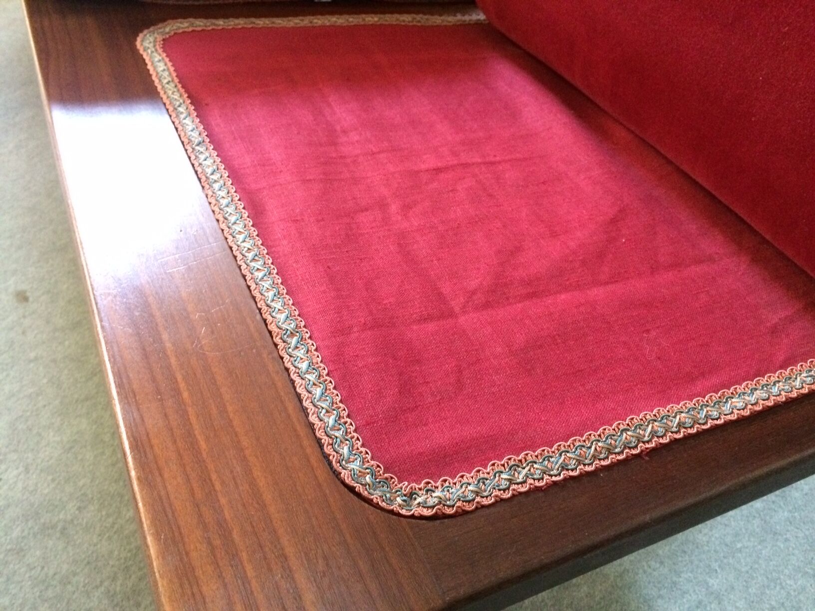 Fully restored 3-seater Scandinavian teak bench