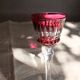 6 Baccarat glasses Piccadilly Model in colored crystal