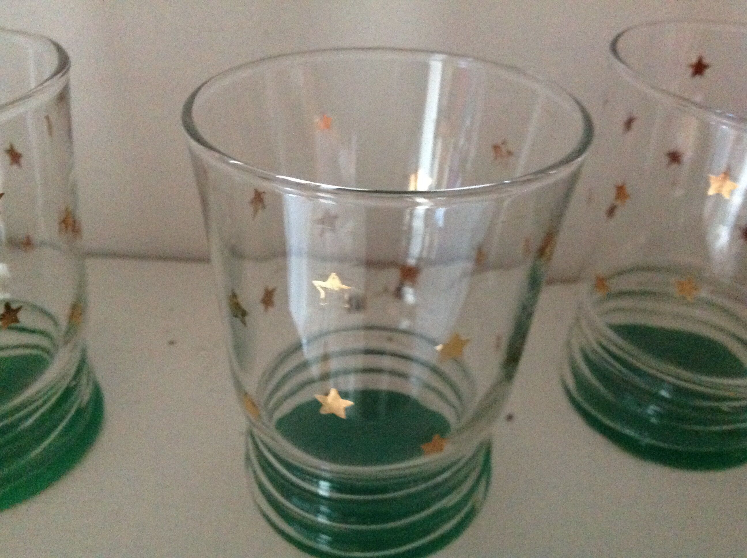 Set of 6 vintage glasses