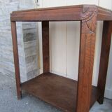 Coffee table, art deco service in solid wood
