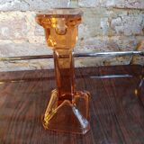 Glass candlestick