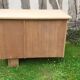 Desk 3 drawers 1 shelf year 60 vintage raw wood