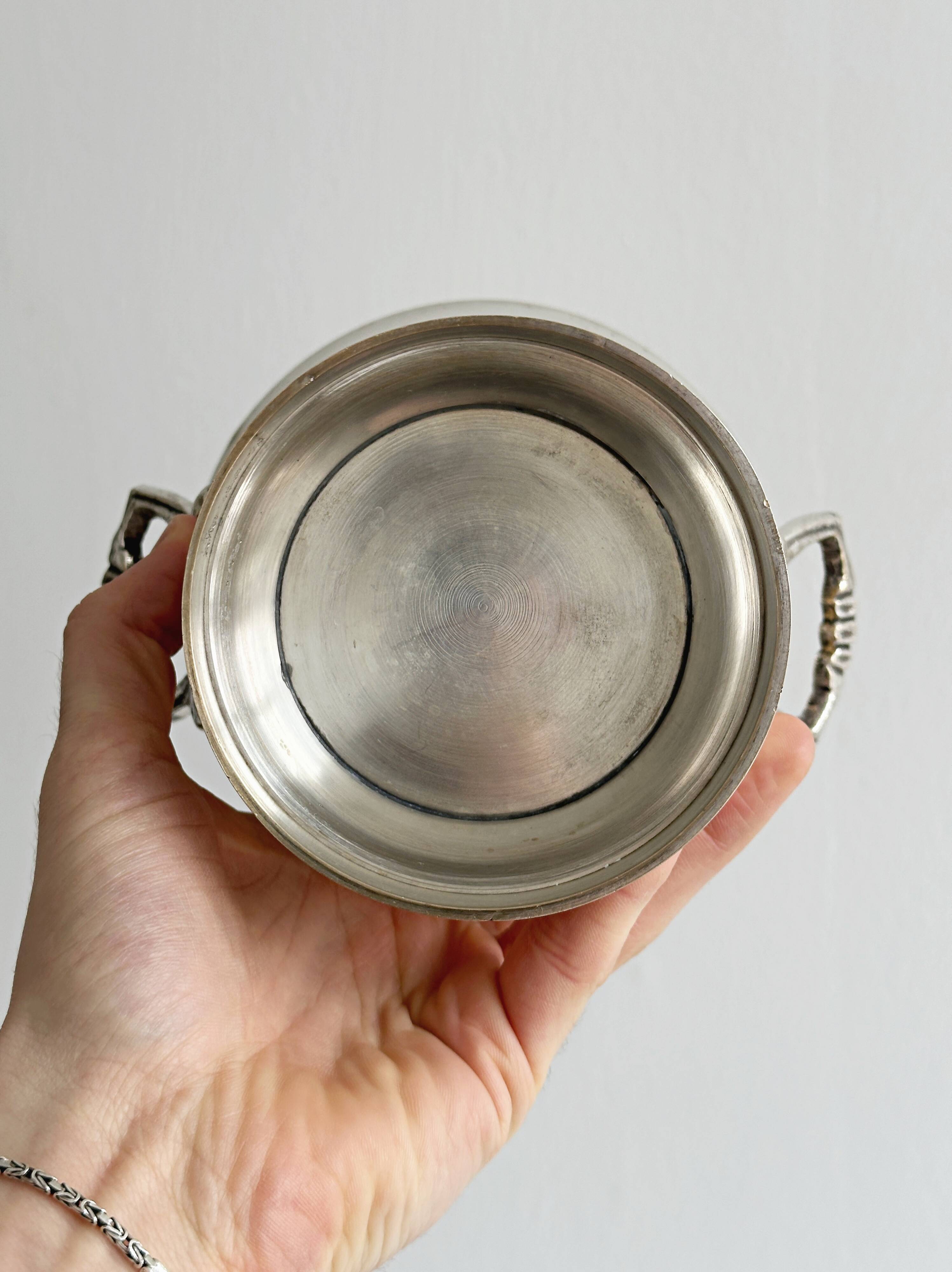Small silver-plated ice bucket