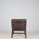 Danish leather lounge chair 'Miljø' by Farstrup Møbler, 1970s