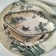 Set of 4 ancient iron lands – naturalistic decorations – around 1890-1910