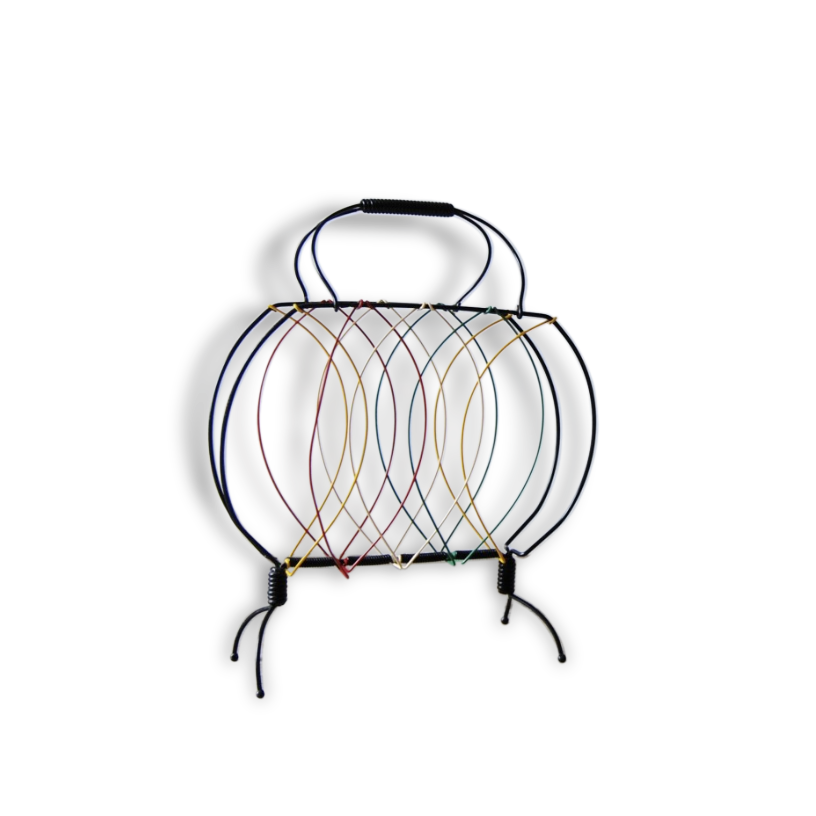 Porte revue scoubidou multicolore