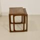 Scandinavian nesting tables rn teak year 60. Ref twiny.