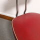 Chaise pivotante skaï bordeau 1960