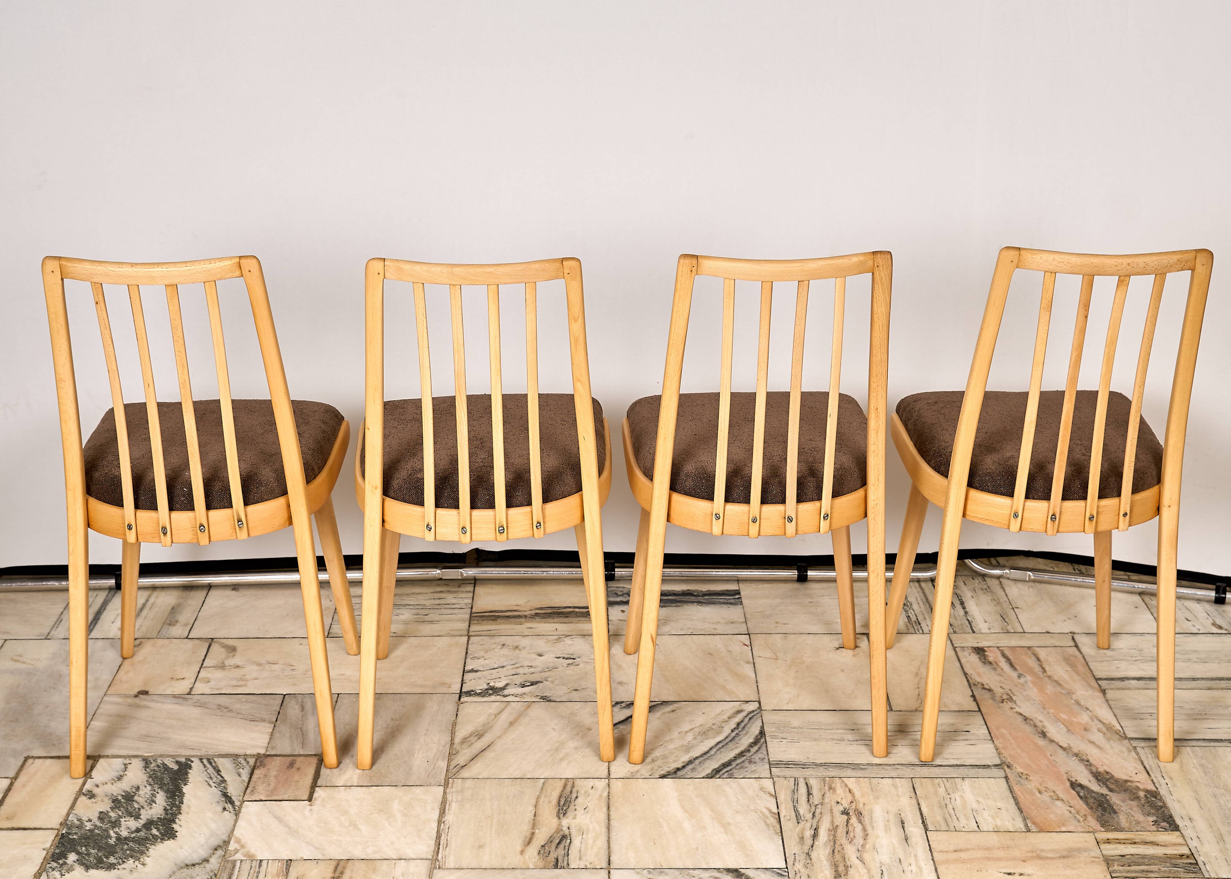 1960s Antonin Suman Dining Chairs , Set of 4