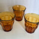 10 vintage Duralex water glasses