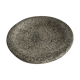 Black round ceramic ashtray
