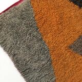 Moroccan Berber boujaad carpet with colored flat areas 193x115cm