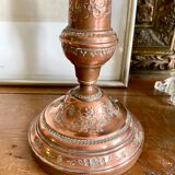 Bougeoir ancien en cuivre
