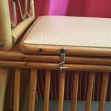 1960 rattan toy chest