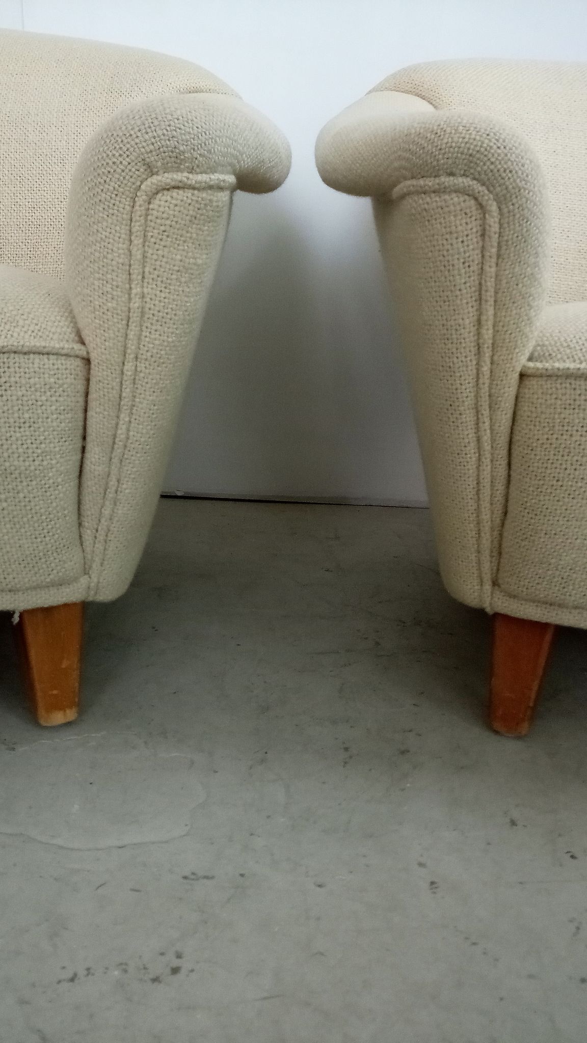 Pair scandinavian armchairs