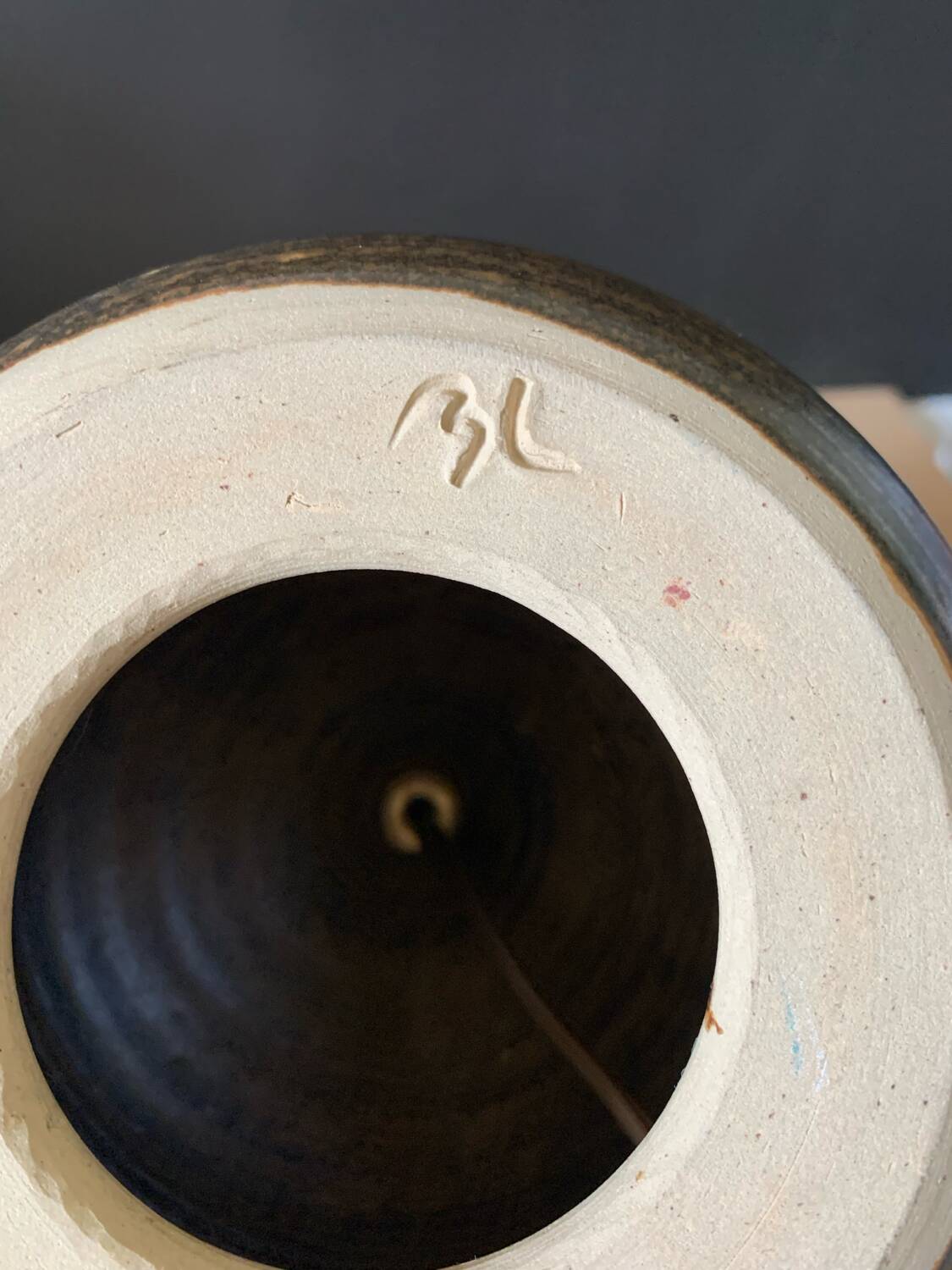 Lampe en grès