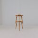 Pair of sculptural mid-century stools in pine by Norsk Husflid 1960s Norway