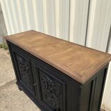 Black wood bottom sideboard