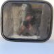 Large tray painted sheet metal Napoleon III 19th century