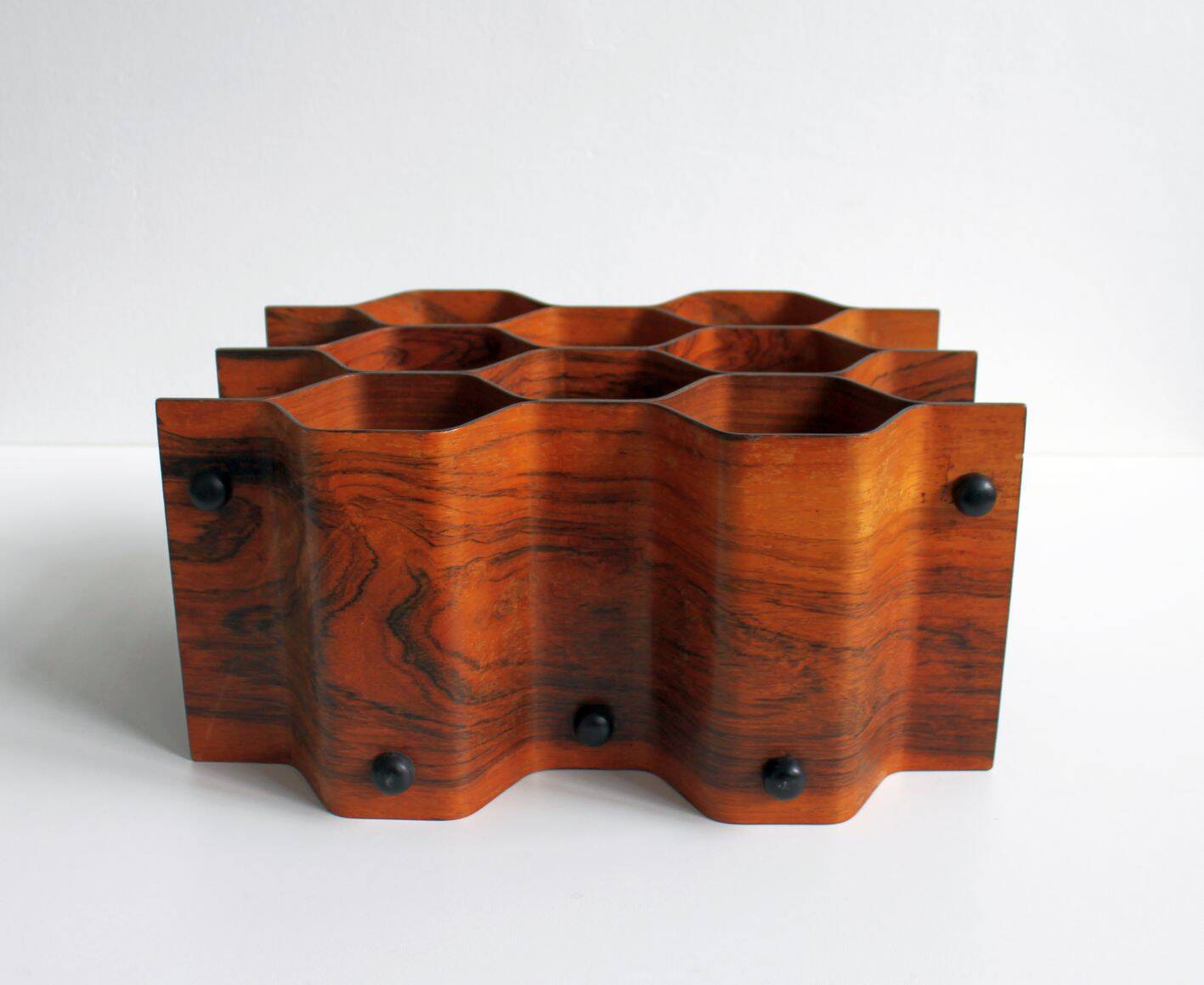 Porte-bouteille en palissandre par Torsten Johansson pour Formtra, 60's.
