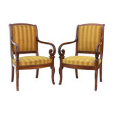 Pair of Restauration-style chairs