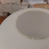 Abat-jour de remplacement en verre blanc de style rétro vintage français