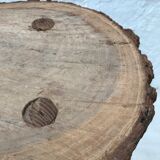Raw wood stool