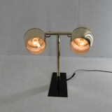 2-flamming wall lamp by napako, 1970s, restored