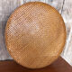 Old vintage braided wicker sieve