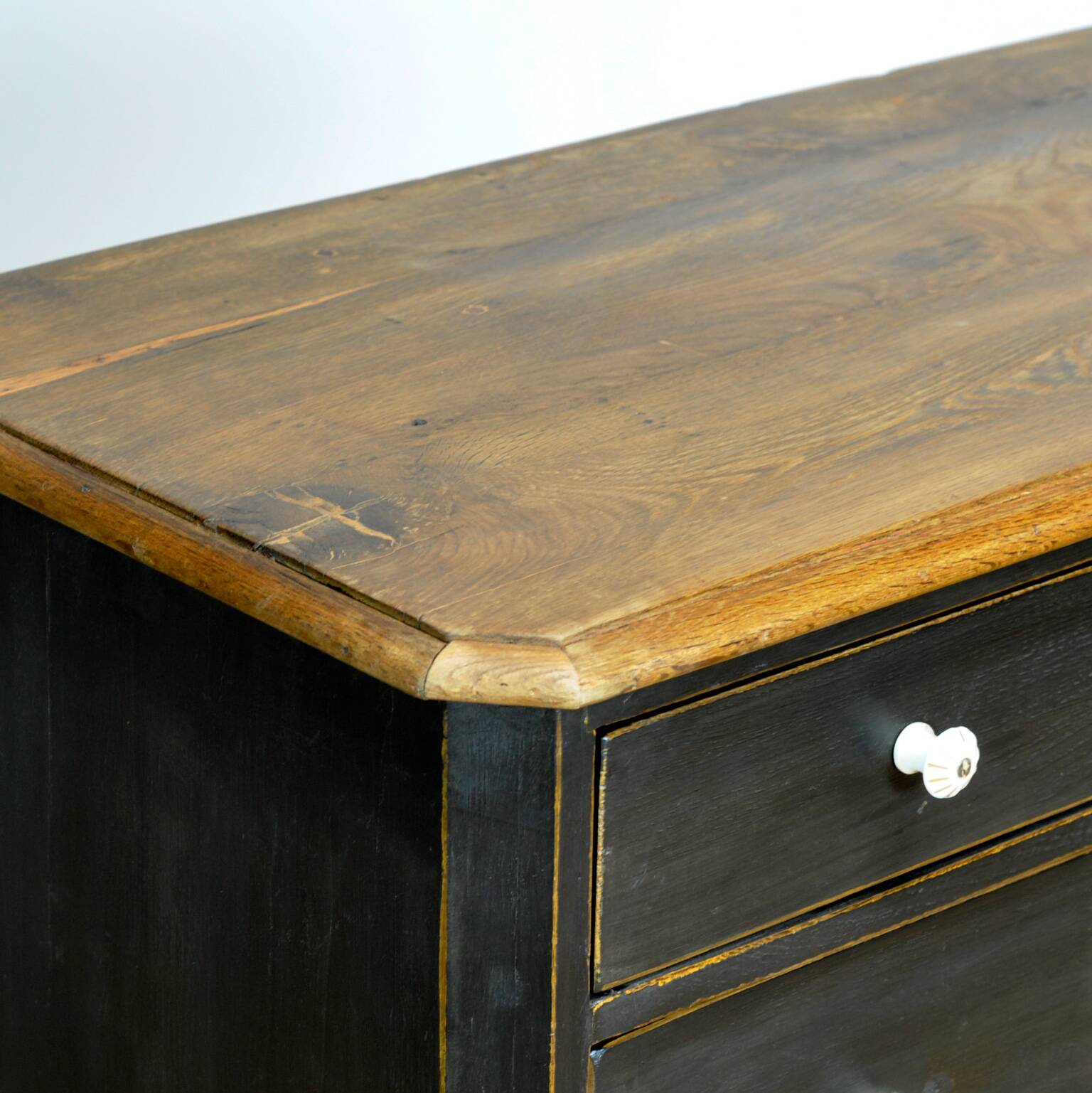 Oak and pine chest of drawers, 1910s