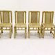 Bamboo dining chairs in tropicalist style 1970