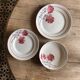 Set of 3 vintage iron clay dishes model 4205 from Saint Amand