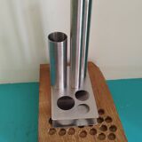 Soliflore, vase, in stainless steel Letang Rémy, rare model